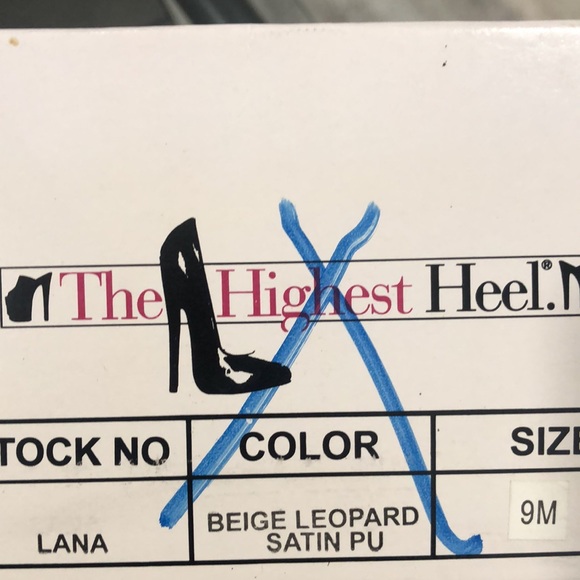 New The Highest Heel Leopard Print Sandals - Picture 10 of 10